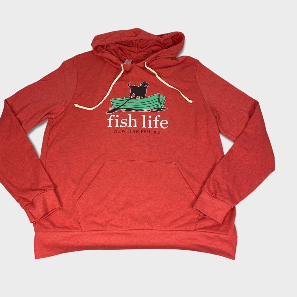 Fish Life New Hampshire long-sleeve hoodie
